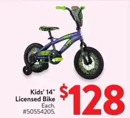 Walmart Kids' 14" Licensed Bike offer