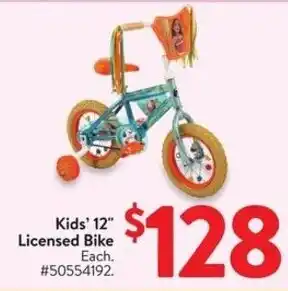 Walmart Kids' 12" Licensed Bike offer