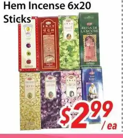 Bestco Food Mart Hem Incense 6x20 Sticks offer