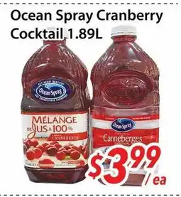 Bestco Food Mart Ocean spray cranderry cocktail offer