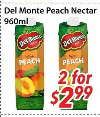 Bestco Food Mart Del Monte Peach Nectar offer