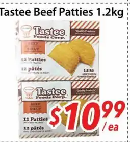 Bestco Food Mart Tastee beef patties offer