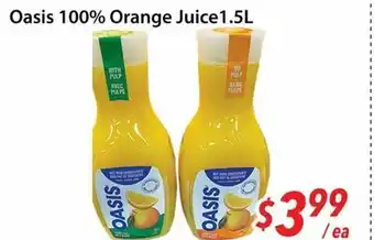 Bestco Food Mart Oasis 100% orange juice offer