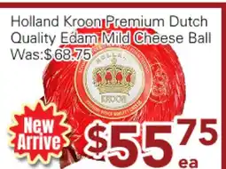 Ample Food Market Holland Kroon Premium Dutch Quality Edam Mild Cheese Ball offer