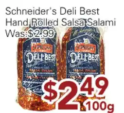 Ample Food Market Schneider's Deli Best Hand Rolled Salsa Salami offer