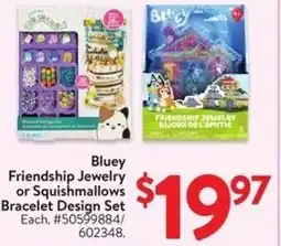 Walmart Bluey Friendship Jewelry or Squishmallows Bracelet Design Set offer