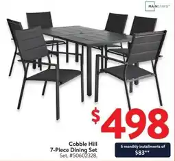 Walmart Cobble Hill 7-Piece Dining Set offer