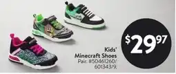 Walmart Kids' Minecraft Shoes offer