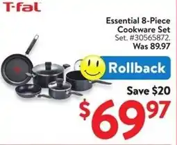 Walmart Essential 8-Piece Cookware Set offer