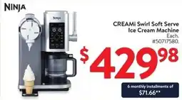 Walmart Ninja CREAMI Swirl Soft Serve Ice Cream Machine offer