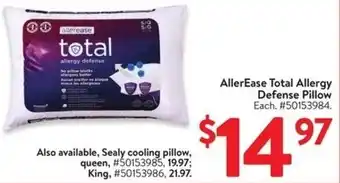 Walmart AllerEase Total Allergy Defense Pillow offer