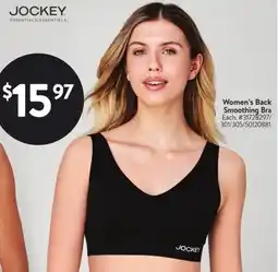 Walmart JOCKEY Women's Back Smoothing Bra offer