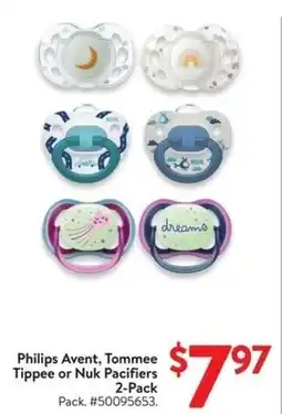 Walmart Philips Avent, Tommee Tippee or Nuk Pacifiers offer