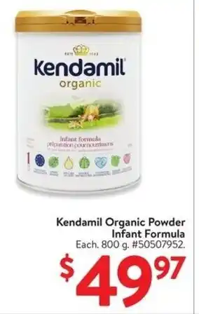 Walmart Kendamil Organic Powder Infant Formula offer