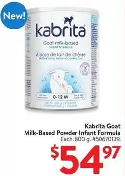 Walmart Kabrita Goat Milk-Based Powder Infant Formula offer