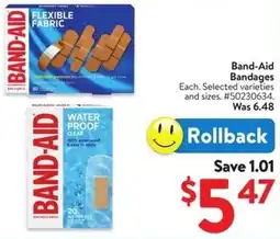 Walmart Band-Aid Bandages offer