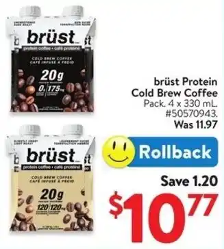 Walmart brüst Protein Cold Brew Coffee offer