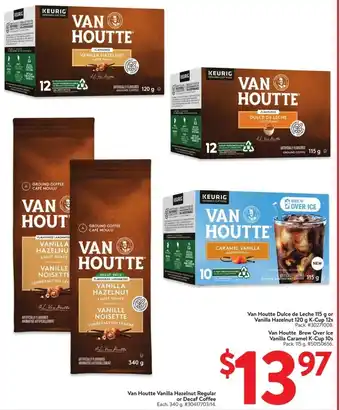 Walmart Van Houtte Dulce de Leche 115 g or Vanilla Hazelnut 120 g K-Cup 12s offer