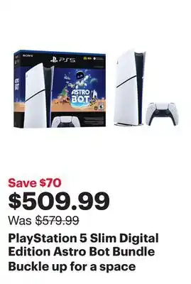 Best Buy PlayStation 5 Slim Digital Edition Astro Bot Bundle offer