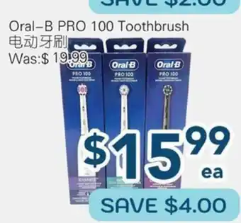 Oceans Fresh Food Market Oral-B PRO 100 Toothbrush offer