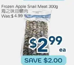 Oceans Fresh Food Market Frozen Apple Snail meat offer