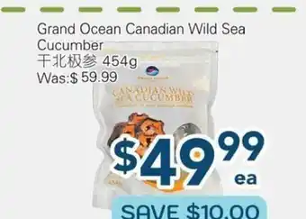 Oceans Fresh Food Market Grand Ocean Canadian Wild Sea Cucumber offer