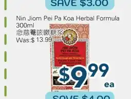 Oceans Fresh Food Market Nin Jiom Pei Pa Koa Herbal Formula offer