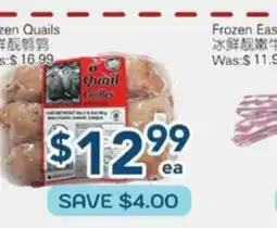 Oceans Fresh Food Market Frozen Quails offer