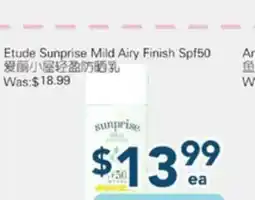 Oceans Fresh Food Market Etude Sunprise Mild Airy Finish Spf50 offer