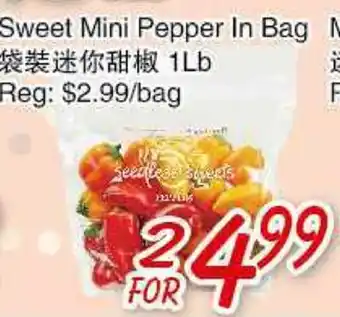 Foody Mart Sweet Mini Pepper In Bag offer