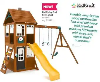 Toys R us KidKraft McKinley FortSwing Set offer