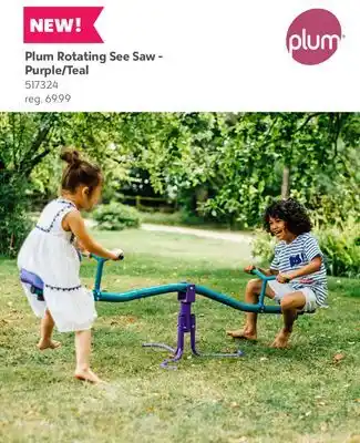 Toys R us Plum Rotating See Saw -Purple/Teal offer