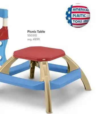 Toys R us American Plastic Toys Picnic Table offer