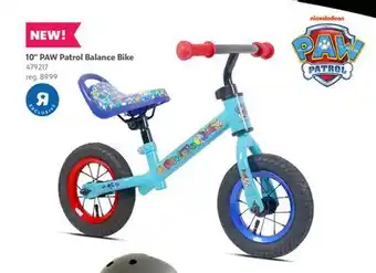 Toys R us 10 PAW Patrol Balance Bike offer