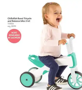 Toys R us Chillafish Bunzi Tricycle and Balance bike 2 in1 offer