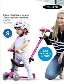 Toys R us Micro Mini2Grow Deluxe 2-in-1 Scooter + Ride-on offer