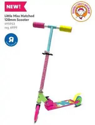 Toys R us Little Miss Matched 120mm Scooter offer