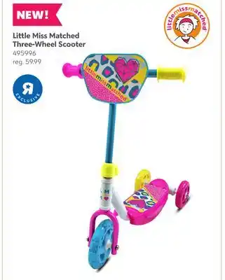 Toys R us Little Miss Matched Three-Wheel Scooter offer