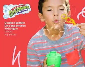 Toys R us Gazillion Bubbles Dino Egg Solution with Figure offer