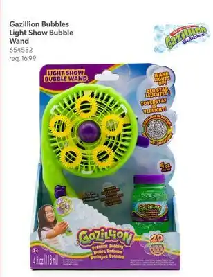 Toys R us Gazillion Bubbles Light Show Bubble Wand offer