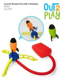 Toys R us OUT 2 PLAY Launch Rocket Set with 2 Rockets offer