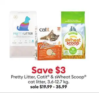 Petsmart Pretty Litter, Catit & sWheat Scoop cat litter offer