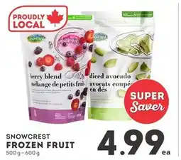 IGA Snowcrest frozen fruit offer