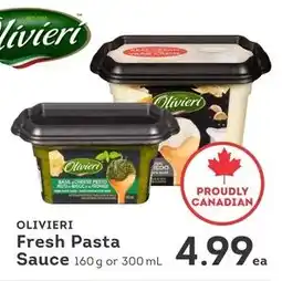 IGA Olivieri fresh pasta sauce offer