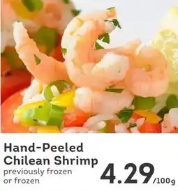 IGA Hand-Peeled Chilean Shrimp offer