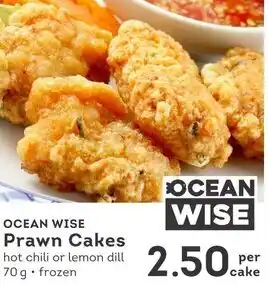 IGA Ocean wise prawn cakes offer