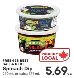 IGA Fresh is best salsa & co. spinach dip offer