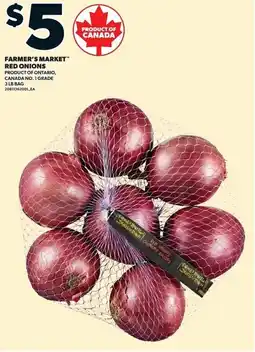 Loblaws Farmer's market red onions offer