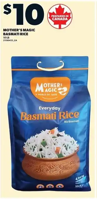 Loblaws Mother's magic basmati rice offer