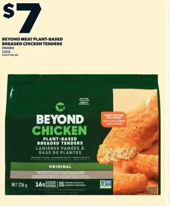 Loblaws Beyond meat plant-based breaded chicken tenders offer